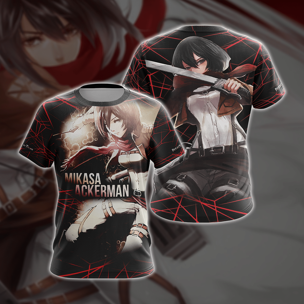 Attack On Titan - Mikasa Ackerman New Style Unisex 3D T-shirt T-shirt