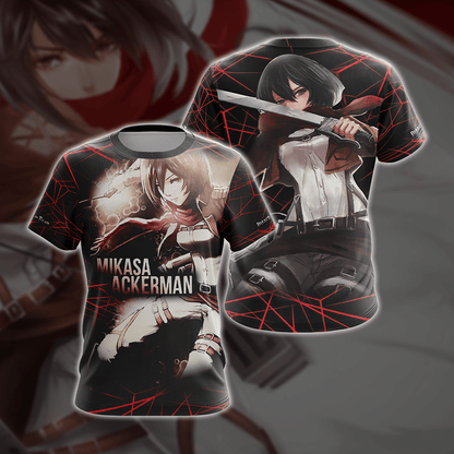 Attack On Titan - Mikasa Ackerman New Style Unisex 3D T-shirt T-shirt