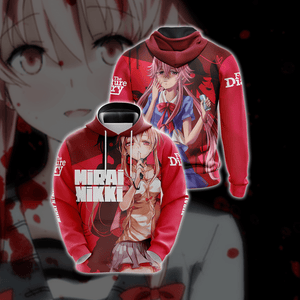 Future Diary - Mirai Nikki New Version Unisex 3D Hoodie