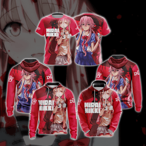 Future Diary - Mirai Nikki New Version Unisex 3D T-shirt