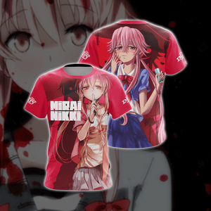 Future Diary - Mirai Nikki New Version Unisex 3D T-shirt