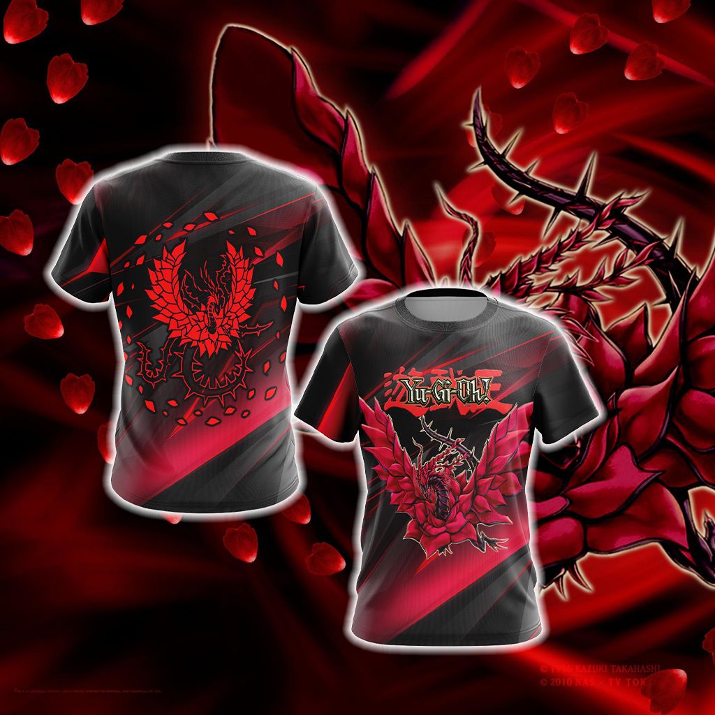 Black Rose Dragon - Yu-Gi-Oh Unisex 3D T-shirt T-shirt