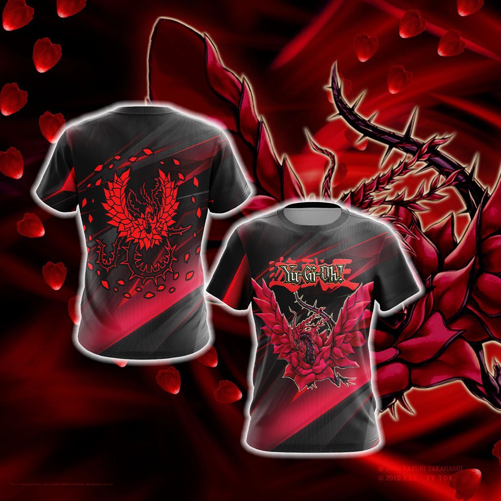 Black Rose Dragon - Yu-Gi-Oh Unisex 3D T-shirt