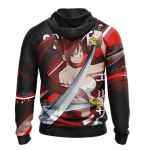Fairy Tail - Erza Scarlet New Style Unisex Zip Up Hoodie