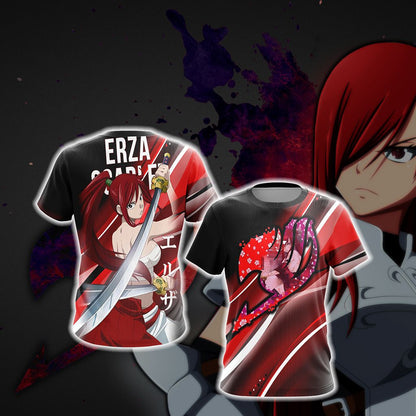 Fairy Tail - Erza Scarlet New Style Unisex 3D T-shirt T-shirt