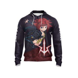 Code Geass - Kallen Unisex Zip Up Hoodie