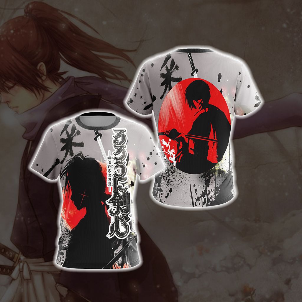 Rurouni Kenshin New Look Unisex 3D T-shirt T-shirt