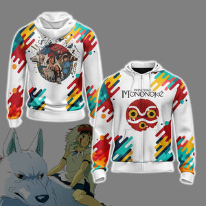 Princess Mononoke New Version Unisex Zip Up Hoodie