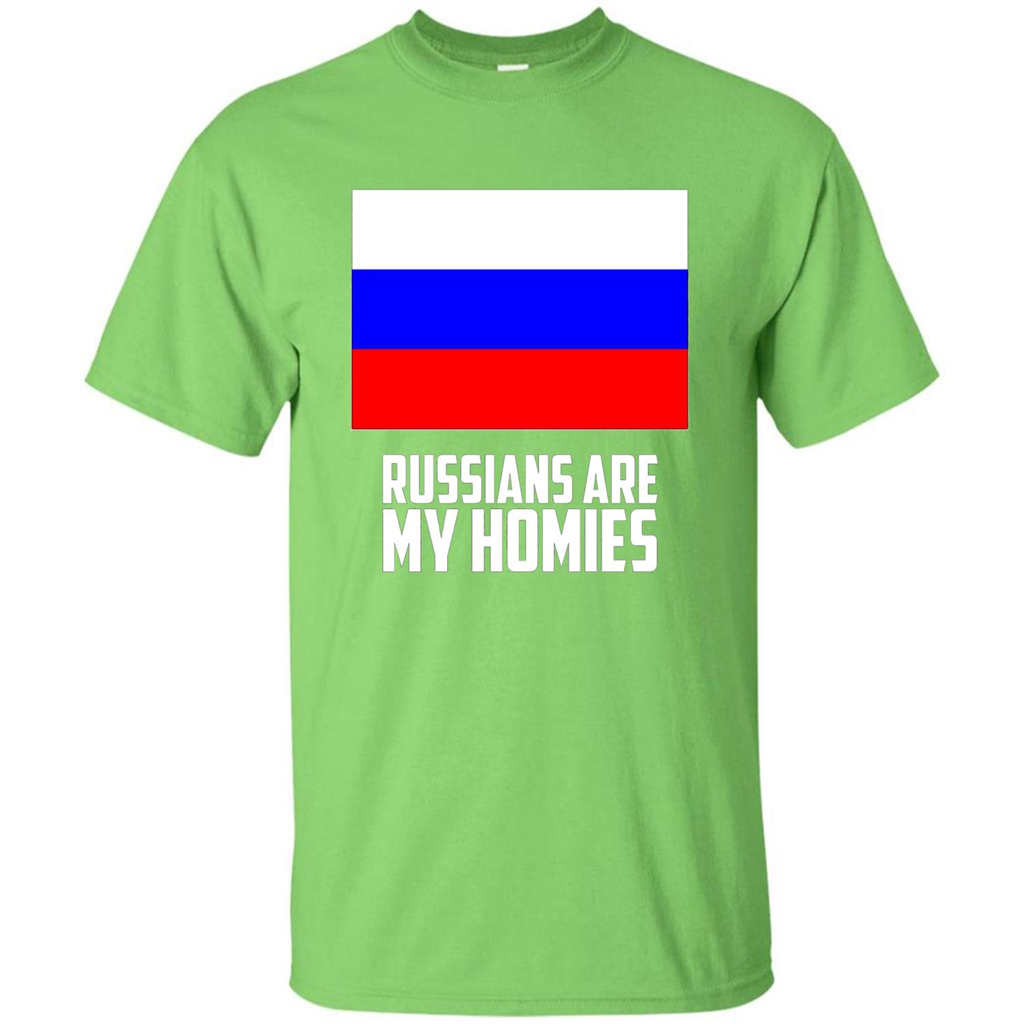 Russians Are My Homies T-shirt Lime