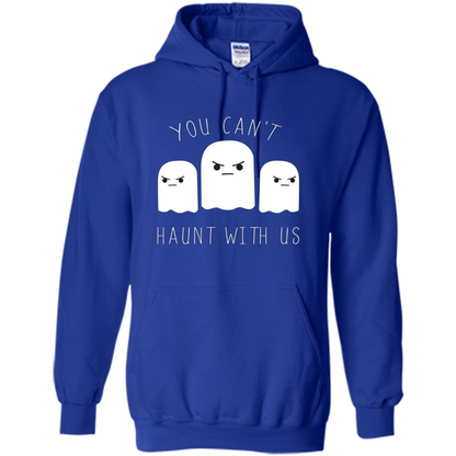 Funny Halloween Ghost T-shirt You Can't Haunt With Us T-Shirt Royal