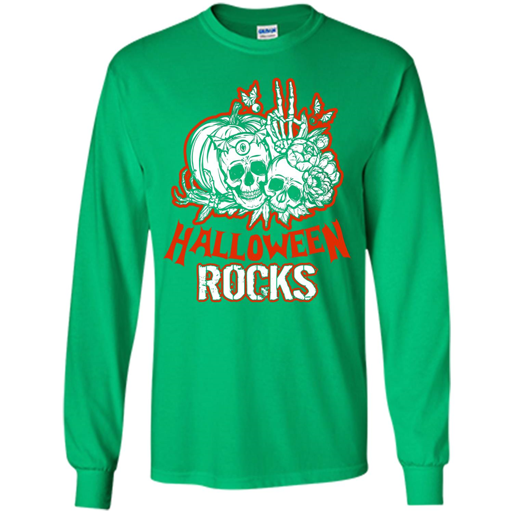 Halloween Rocks T-shirt Irish Green