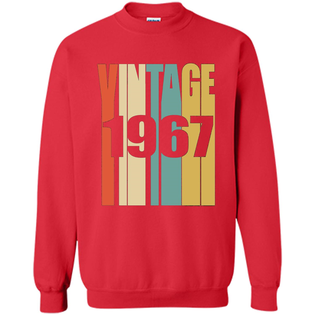 Retro Vintage 1967 T-shirt 50th Birthday T-shirt Red