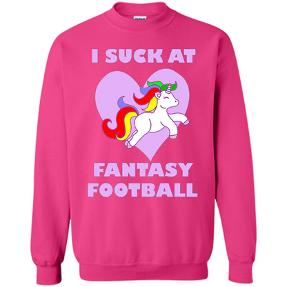 I Suck At Fantasy Football T-shirt Heliconia