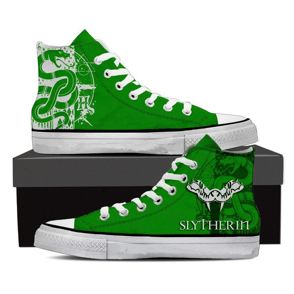 Quidditch Slytherin Harry Potter High Top Shoes