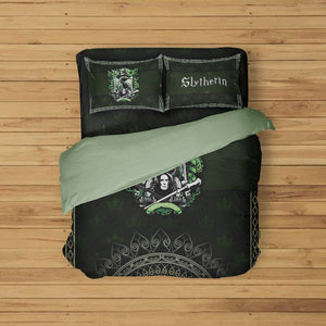 Mandala Harry Potter Hogwarts House Gryffindor Slytherin Ravenclaw Hufflepuff Bed Set