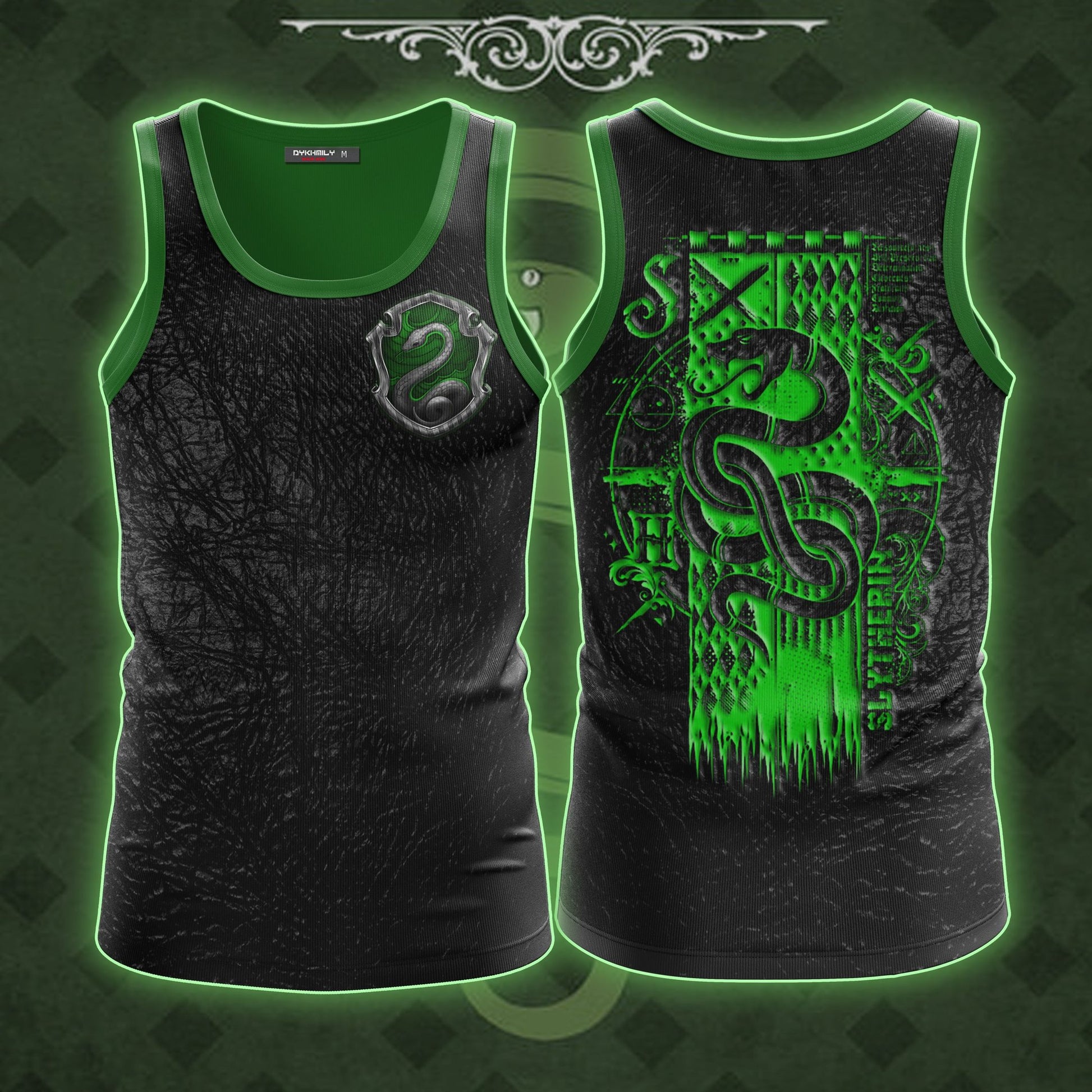 The Slytherin Snake (Harry Potter) 3D Tank Top