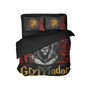 Harry Potter Hogwarts House Gryffindor Slytherin Ravenclaw Hufflepuff Bed Set