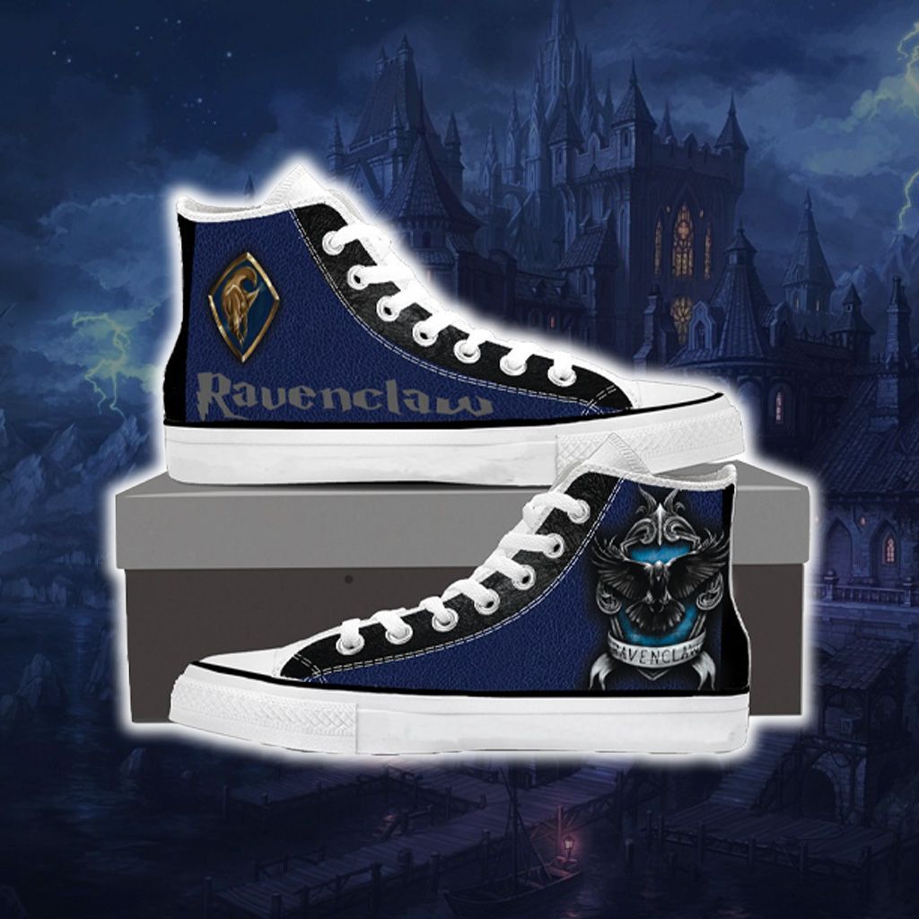 Harry Potter Hogwarts House Gryffindor Slytherin Ravenclaw Hufflepuff High Top Shoes