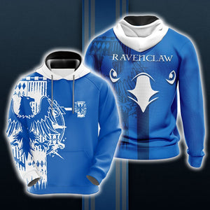 Quidditch Harry Potter Hogwarts House Ravenclaw Unisex 3D Pullover Hoodie