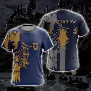Quidditch Harry Potter Hogwarts House Ravenclaw Unisex 3D T-shirt