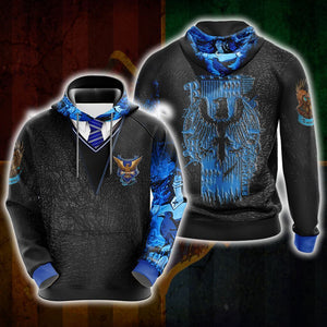 Harry Potter Hogwarts House Ravenclaw Unisex 3D Pullover Hoodie