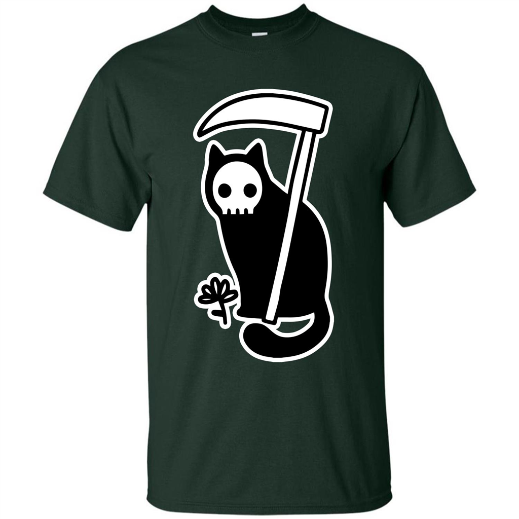 Cat Grimm Reaper T-shirt Forest Green