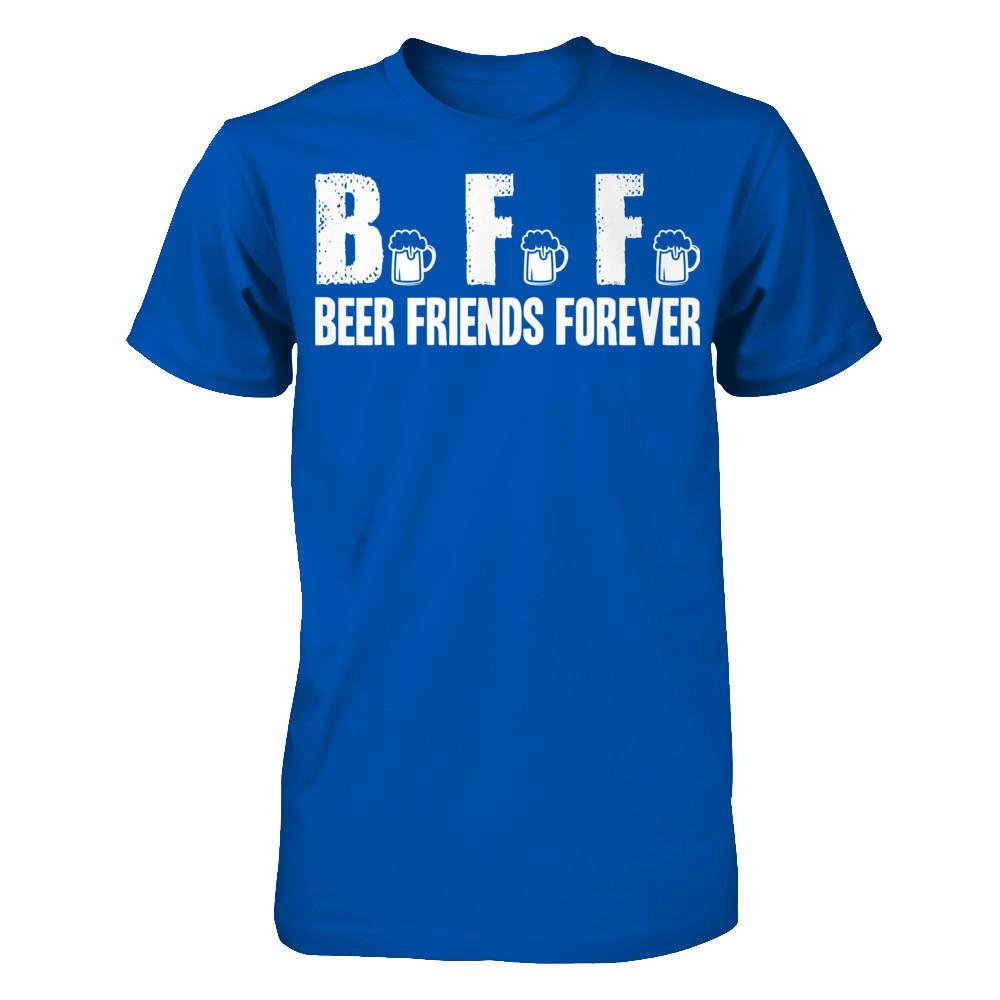 BFF, Beer Friends Forever T-shirt Next Level - Unisex Fitted Tee Royal