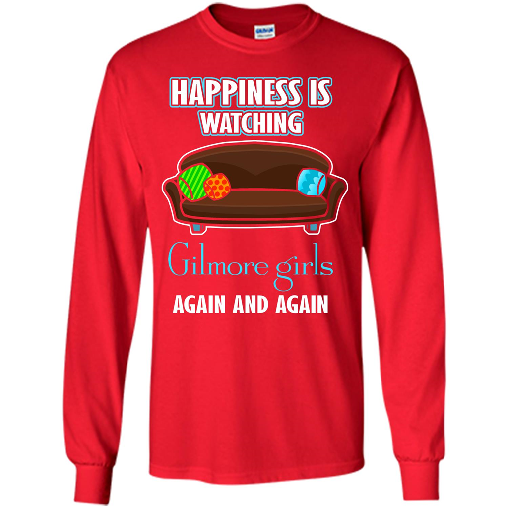 Movie T-shirt Happiness Is Watching Again And Again Red