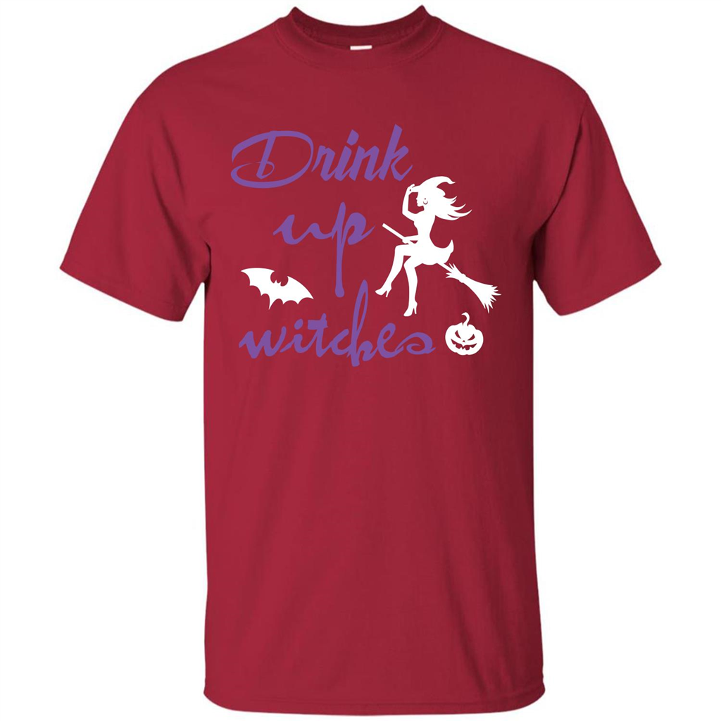 Halloween T-shirt Drink Up Witches T-shirt Cardinal