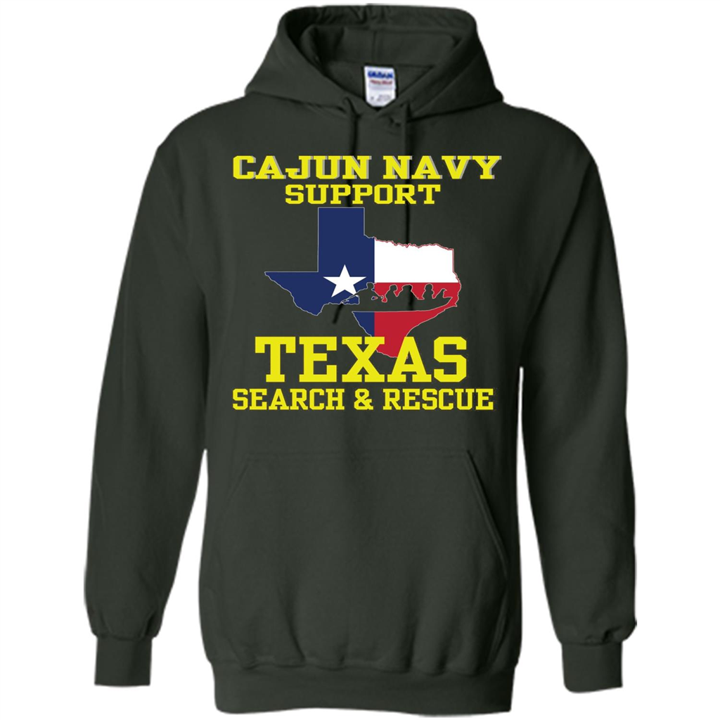 Cajun Navy Support Texas Search And Rescue T-shirt Forest Green