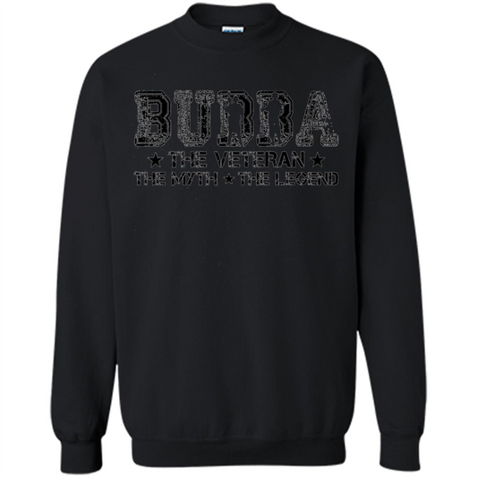 Fathers Day T-shirt Bubba The Veteran The Myth The Legend Black