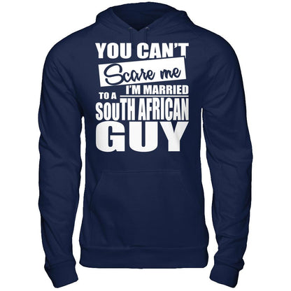 You Can't Scare Me I'm Married To A South African Guy Gildan - Pullover Hoodie Navy