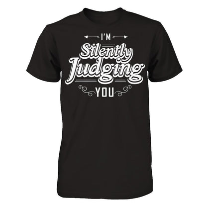 I'm Silently Judging You T-shirt Gildan - Short Sleeve Tee Black