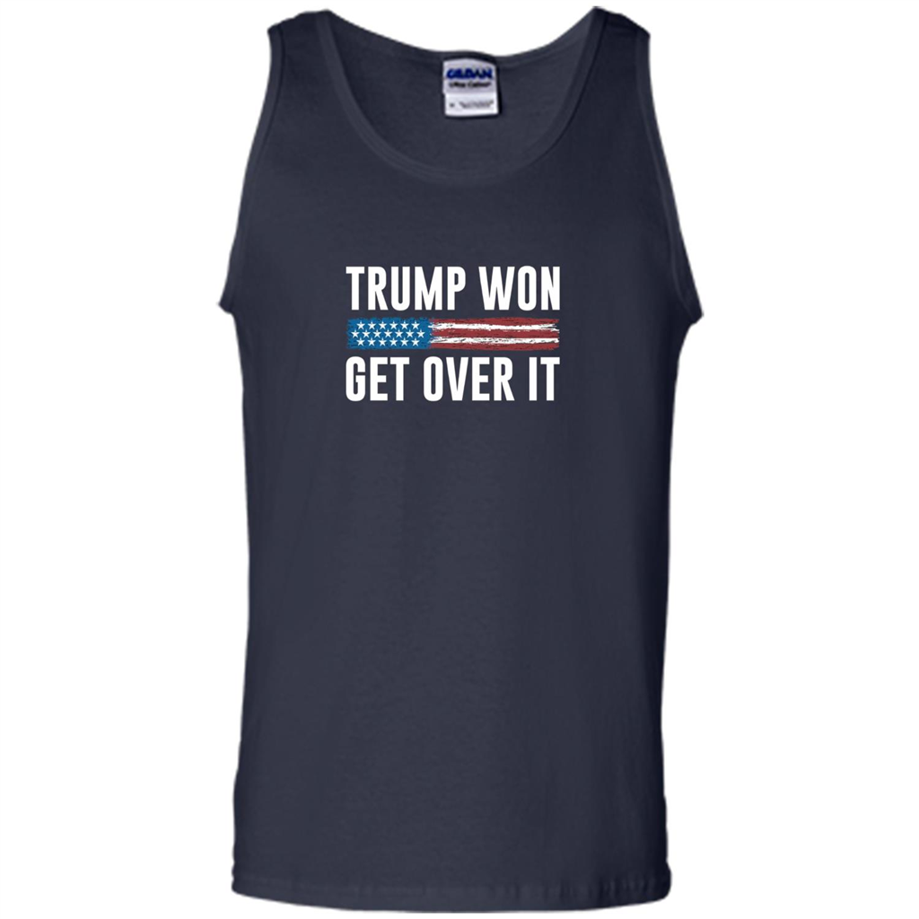 Trump Won - Get Over It T-shirt Navy