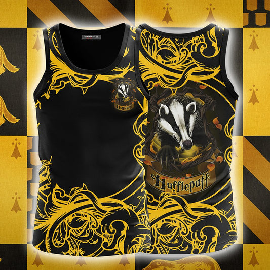 Loyal Like A Hufflepuff Harry Potter 3D Tank Top