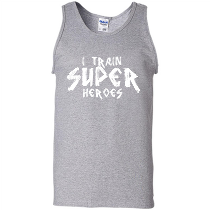 I Train Super Heroes T-shirt Sport Grey