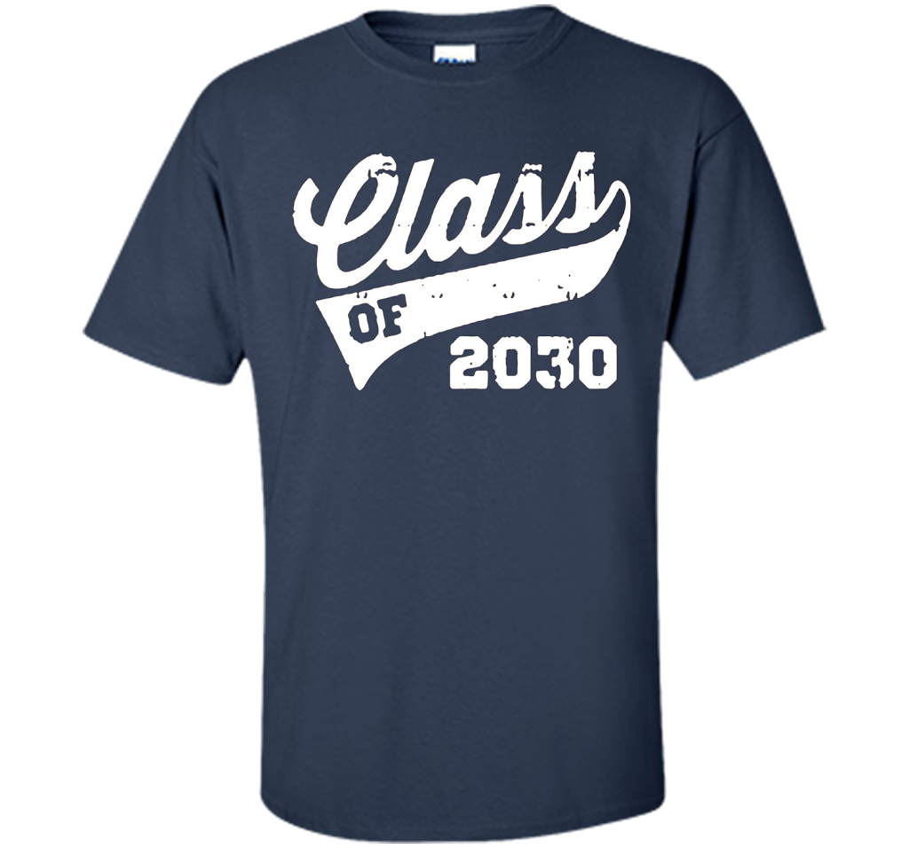 Kindergarten T-shirt Class Of 2030 Kindergarten Style T-shirt Navy