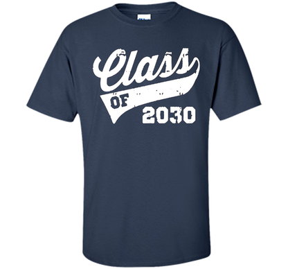 Kindergarten T-shirt Class Of 2030 Kindergarten Style T-shirt Navy
