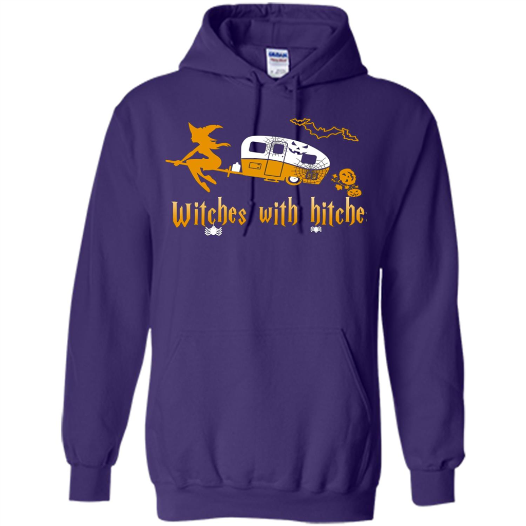 Halloween T-shirt Witches With Hitches T-shirt Purple