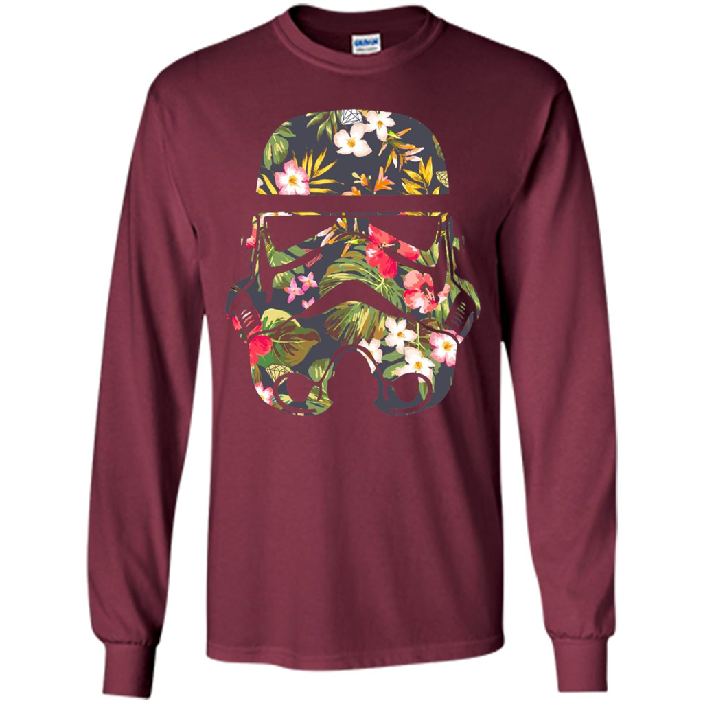 Tropical Stormtrooper Graphic T-Shirt Maroon