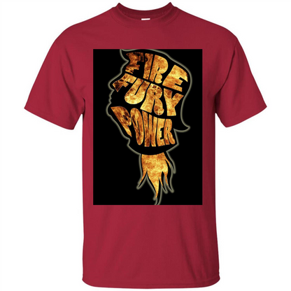 Fire Fury Power T-shirt Cardinal