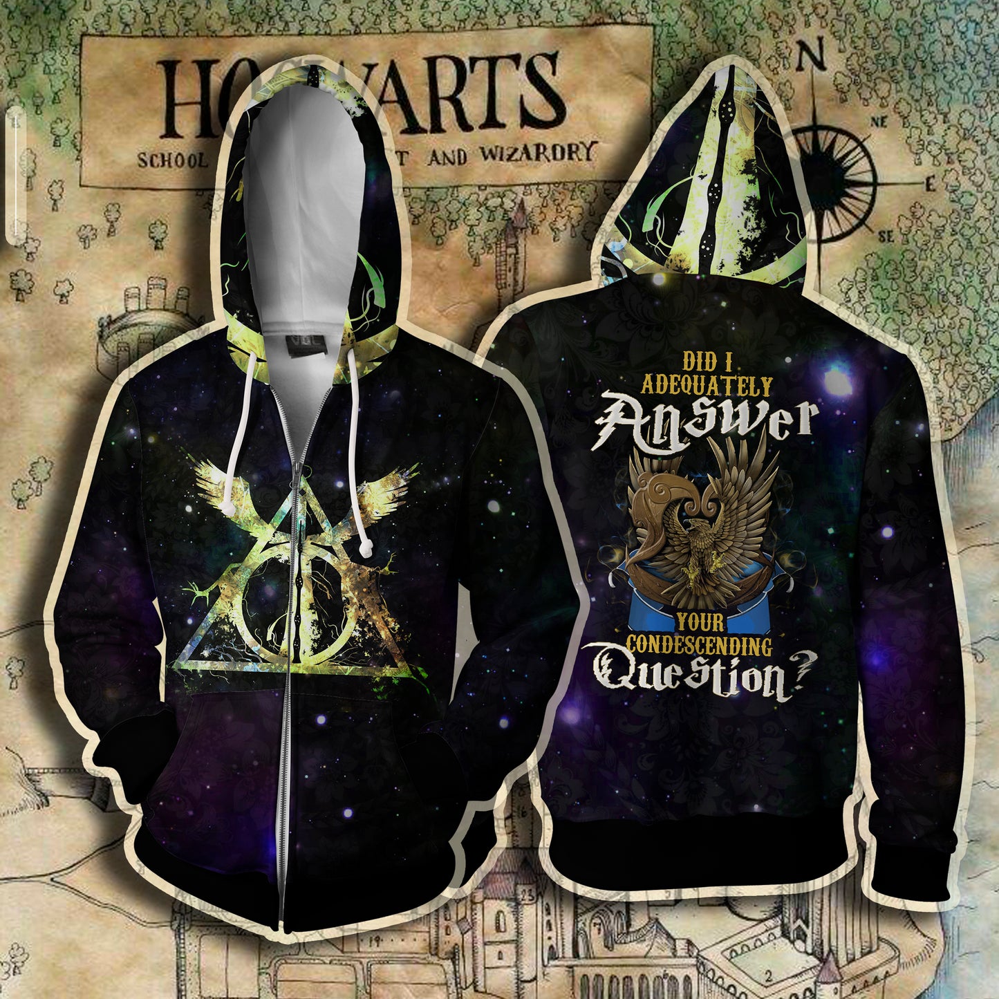 Ravenclaw Harry Potter - Did I Adequately Answer Your Condescending Question? Zip Hoodie