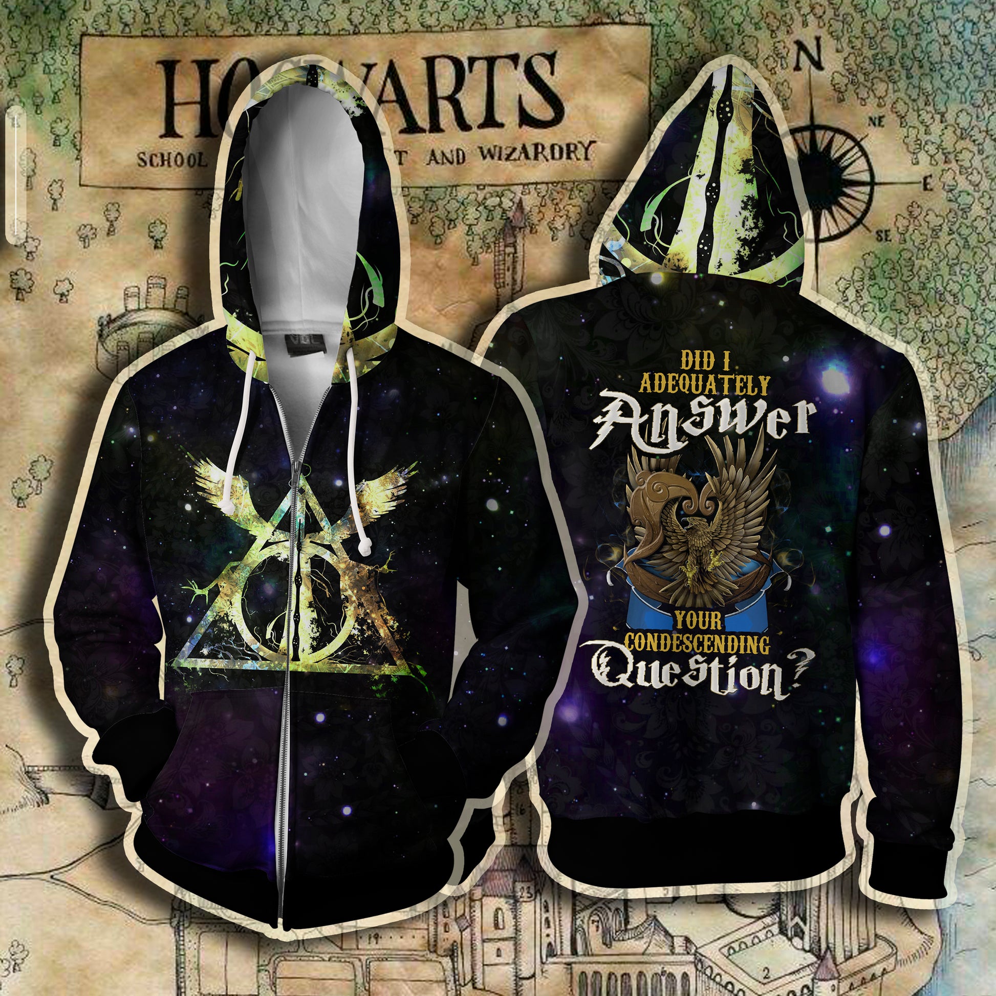 Ravenclaw Harry Potter - Did I Adequately Answer Your Condescending Question? Zip Hoodie