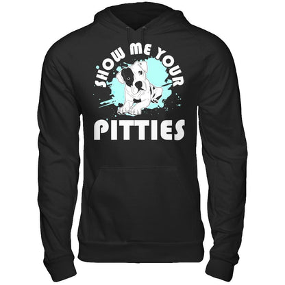 Show Me Your Pitties T-shirt Gildan - Pullover Hoodie Black