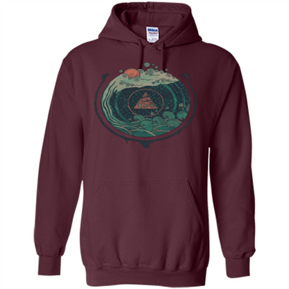 Water T-shirt Maroon