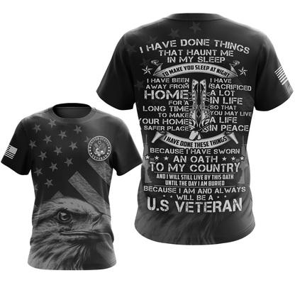 Because I Am And Always Will Be US Veteran T-shirt Zip Hoodie Pullover Hoodie