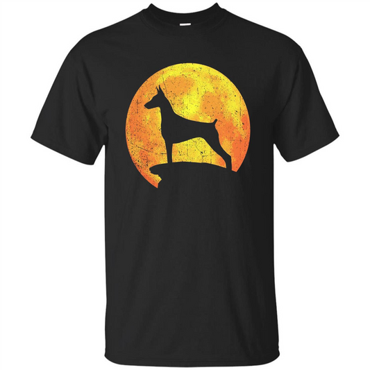 Dog Orange Halloween Costume T-shirt Black