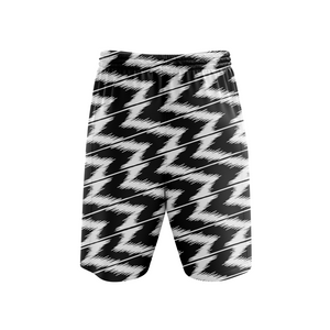 Zebra Black Stripes Summer Trip Beach Short