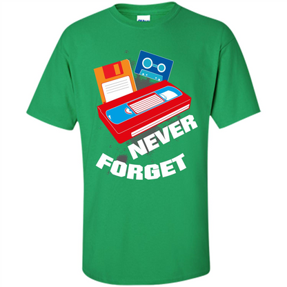 Floppy Disk Vhs 90s 80s T-shirt Never Forget Irish Green