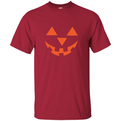 Pumpkin Head Jack O' Lantern Smiling Face Halloween T-shirt
